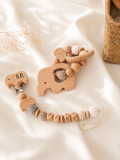 The Gentle Giant | Grey Theme Personalizable Newborn Baby Gift Set (Nationwide Delivery)