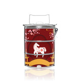 BDARI Tiffin Carrier - Zodiac Garden - Horse (Nationwide Delivery)