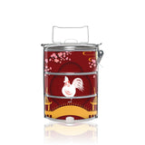 BDARI Tiffin Carrier - Zodiac Garden - Rooster (Nationwide Delivery)