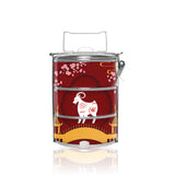 BDARI Tiffin Carrier - Zodiac Garden - Goat (Nationwide Delivery)
