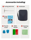 Personalised Kalimba 21 Keys Thumb Piano Set- Hand Rest Solid Beech Wood (Flat Board) | Nationwide Delivery