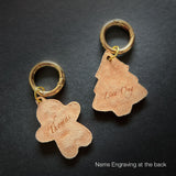 Christmas Mini Leather Bag Charm / Key Holder (2pcs Set) - Christmas 2024