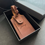 [Corporate Gift] Personalised Genuine Leather Luggage Tag  - Christmas 2025