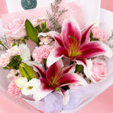 NEW PINK Rosaline Bouquet (Fresh Flower) (Klang Valley Delivery)