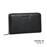 Full Grain Leather Travelling Clutch Wallet with Wide Full Zip Opening (H11.5cm x L21cm x W2cm)