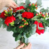520 Crimson Bloom Flower Vase (Klang Valley Delivery Only)
