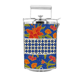 BDARI Tiffin Carrier - Orange Batik Flower (Nationwide Delivery)