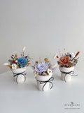 Scentales Dainty Floral Corner Preserved & Dried Flower Pot (Klang Valley Delivery)