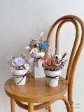 Scentales Dainty Floral Corner Preserved & Dried Flower Pot (Klang Valley Delivery)