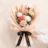 520 Elegant Pastel Carnation Bouquet (Klang Valley Delivery Only)