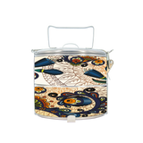 BDARI Tiffin Carrier - Yellow Paisley (Nationwide Delivery)