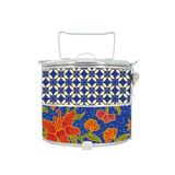 BDARI Tiffin Carrier - Orange Batik Flower (Nationwide Delivery)