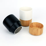 Personalised Ceramic Bamboo Couple Mug Set (Nationwide Delivery)