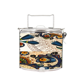BDARI Tiffin Carrier - Yellow Paisley (Nationwide Delivery)