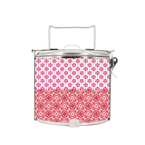 BDARI Tiffin Carrier - Pink White Batik (Nationwide Delivery)