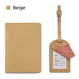Personalized Leather Passport Holder & Luggage Tag Set (Nationwide Delivery)