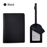 Personalized Leather Passport Holder & Luggage Tag Set (Nationwide Delivery)
