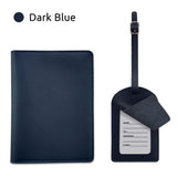 Personalized Leather Passport Holder & Luggage Tag Set (Nationwide Delivery)