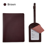 Personalized Leather Passport Holder & Luggage Tag Set (Nationwide Delivery)