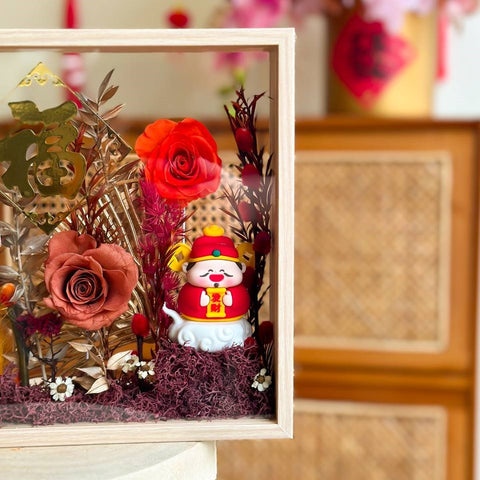 Royal Splendor Preserved Flower Frame (Preserved Flower) | (Klang Valley Delivery) - CNY Hampers & Gifts 2026