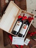 Double Joy Customised Wine Gift Box 🎄🍷🎁 (Free Delivery | West Malaysia Delivery Only) - Christmas 2024