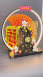 [Klang Valley Delivery] LYHO Fortune Charcoal Ornament 40cm LED Series 黑金炭招财摆件40cm灯圈系列 A