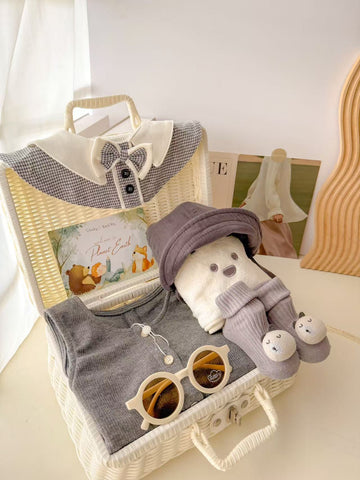 Charcoal Cozy | Baby Boy Gift Set (Penang Delivery Only)