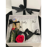 Celebration Moet Champagne With Personalised Couple Champagne Glass (Nationwide Delivery)
