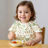 Angeliz First Meal Feeding Wooden Set 10pcs - Maroon (Nationwide Delivery)
