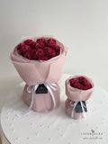 Scentales Soap Carnation Flower Bouquet (Brick Red) (Klang Valley Delivery)