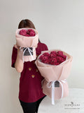 Scentales Soap Carnation Flower Bouquet (Brick Red) (Klang Valley Delivery)