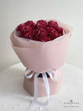 Scentales Soap Carnation Flower Bouquet (Brick Red) (Klang Valley Delivery)