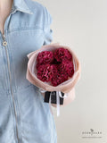 Scentales Soap Carnation Flower Bouquet (Brick Red) (Klang Valley Delivery)
