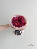 Scentales Soap Carnation Flower Bouquet (Brick Red) (Klang Valley Delivery)