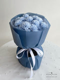 Scentales Soap Carnation Flower Bouquet (Ice Blue) (Klang Valley Delivery)