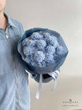 Scentales Soap Carnation Flower Bouquet (Ice Blue) (Klang Valley Delivery)