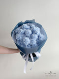 Scentales Soap Carnation Flower Bouquet (Ice Blue) (Klang Valley Delivery)