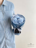 Scentales Soap Carnation Flower Bouquet (Ice Blue) (Klang Valley Delivery)