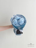 Scentales Soap Carnation Flower Bouquet (Ice Blue) (Klang Valley Delivery)