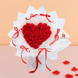 33 Red Soap Flower Valentine Bouquet