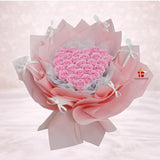 Sweet Valentine Pink Soap Bouquet