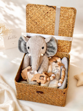 The Gentle Giant | Grey Theme Personalizable Newborn Baby Gift Set (Klang Valley Delivery)