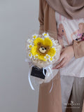 Scentales Sunshine Hugs Twisting Stick Petite Flower Bouquet (Johor Bahru Delivery)