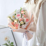 Handmade Crochet 3 Roses Bouquet (Klang Valley Delivery)