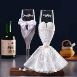 Personalised Precious Wine Glass Set (Nationwide Delivery)