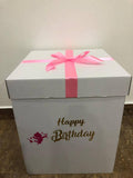 Happy Birthday' Surprise Balloon Box in Pink