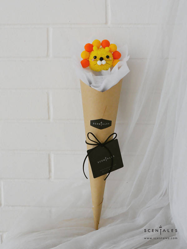 Scentales Lion Petite Flower Bouquet | (Klang Valley Delivery)