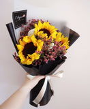 Sunflower & Ping Pong Bouquet