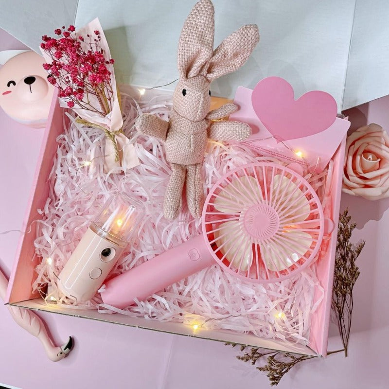 Pink Premiere Giftbox With Preserved Flower (Nationwide Delivery)