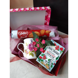 Tea Time Set With Fine Bone China Cup, Organic Tea & Biscoff Biscuits Gift Box (Klang Valley Delivery)